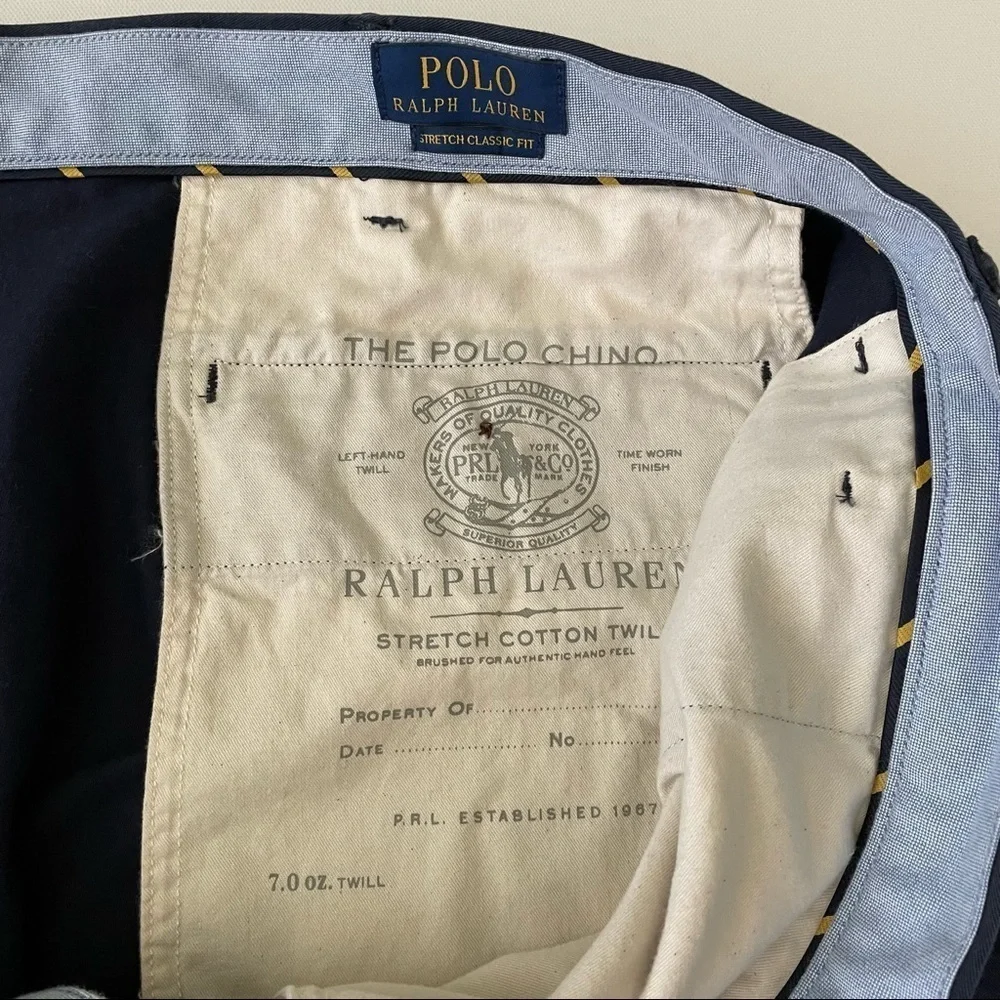Polo Ralph Lauren Men’s Navy Chino Shorts Size 52B